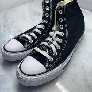 Black high top converse